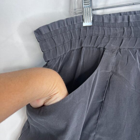 RLX Ralph Lauren Silk Drawstring Waist Jogger Pant Gray Casual Boho Size Large - Picture 8 of 13